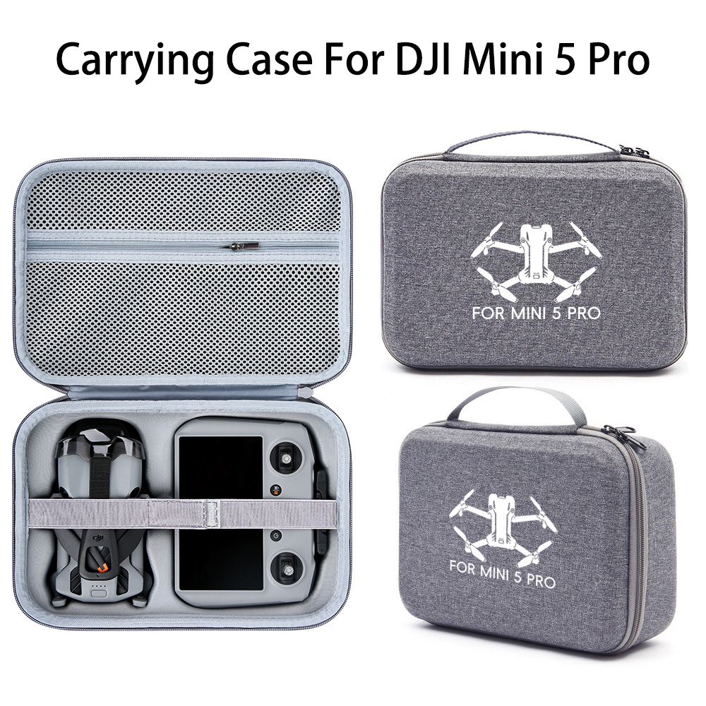 Drone Controller Hood - กระเป๋าเก็บของสำหรับโดรน DJI Mini 5 Pro แบตเตอรี่คู่