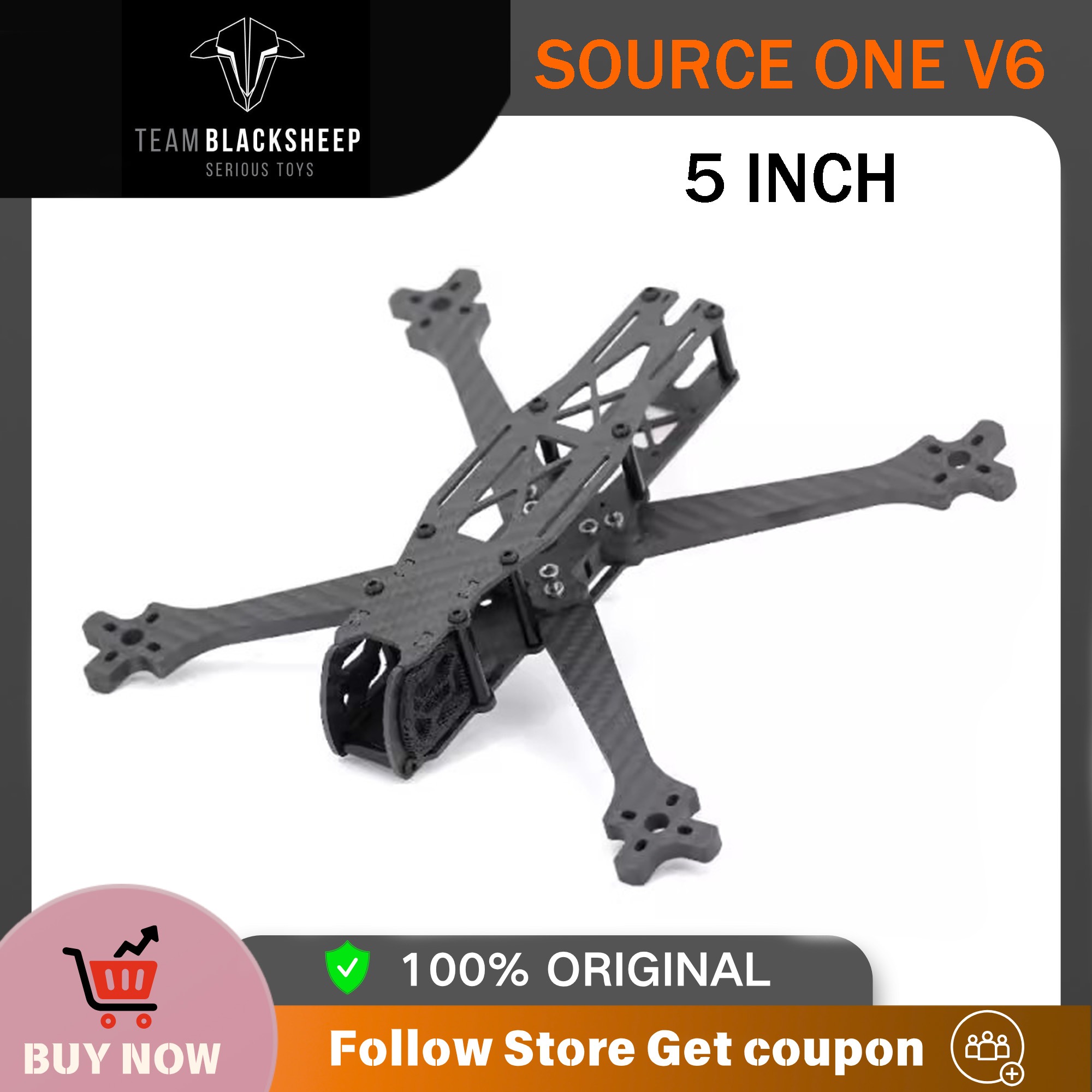 ชุดเฟรม Team Blacksheep TBS SO - Tbs Fpv Source One บทวิจารณ์และราคา