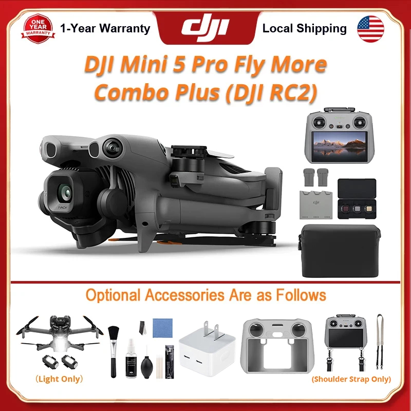 โดรน DJI Mini 5 Pro Fly More C - Drone Strobe Light บทวิจารณ์และราคา
