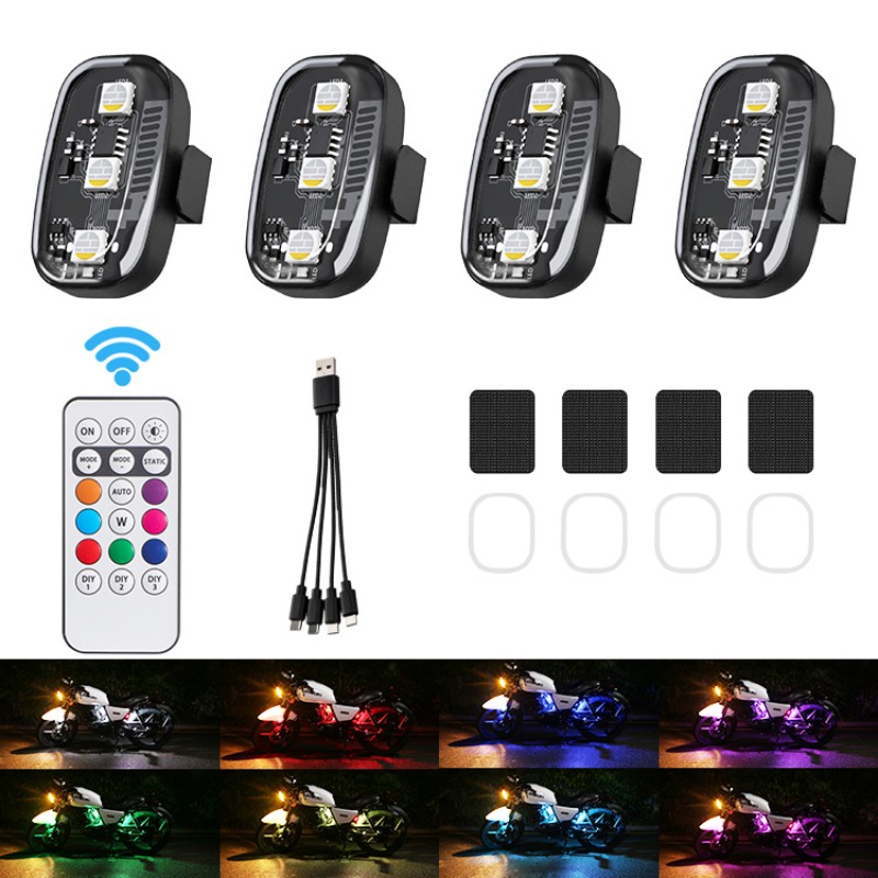 ไฟสโตรบ LED RGB สำหรับมอเตอร์ไ - Drone Strobe Light บทวิจารณ์และราคา