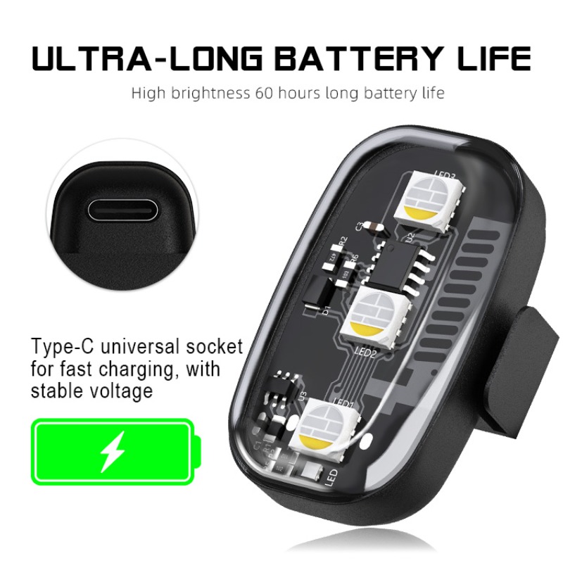 ไฟสโตรบ LED RGB สำหรับมอเตอร์ไ - Drone Strobe Light บทวิจารณ์และราคา