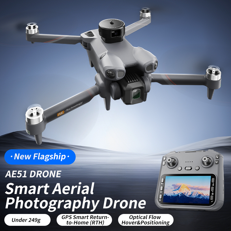 โดรนบังคับวิทยุแบบพับได้ AE51  - Drone Controller Screen บทวิจารณ์และราคา